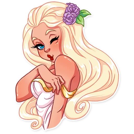 Влюбленная девушка sticker 11