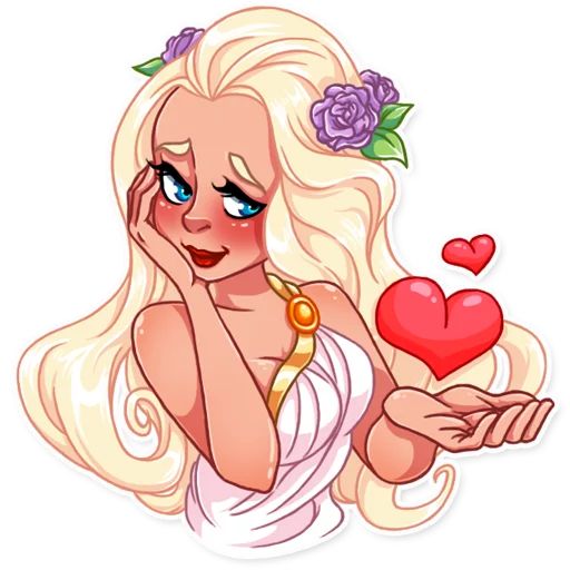 Влюбленная девушка sticker 13