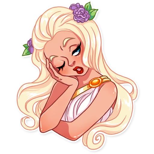 Влюбленная девушка sticker 14