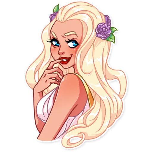 Влюбленная девушка sticker 17