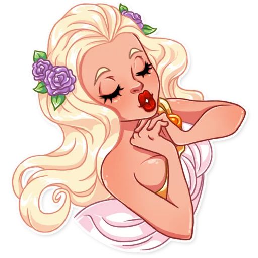 Влюбленная девушка sticker 18