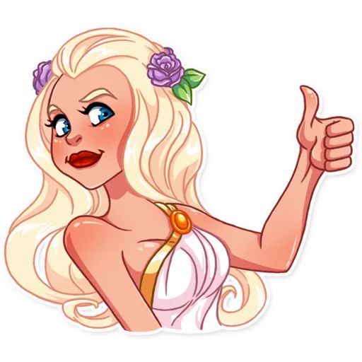 Влюбленная девушка sticker 3