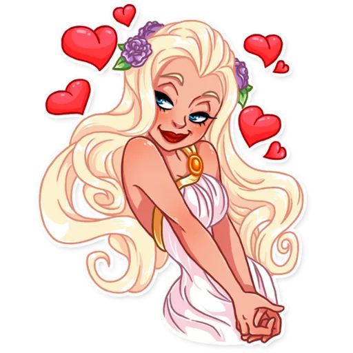 Влюбленная девушка sticker 28