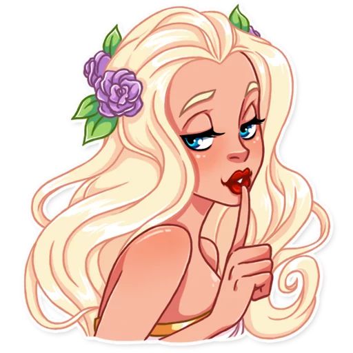 Влюбленная девушка sticker 29