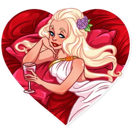 Влюбленная девушка sticker 6