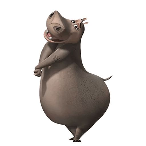 Бегемот Глория Telegram sticker pack