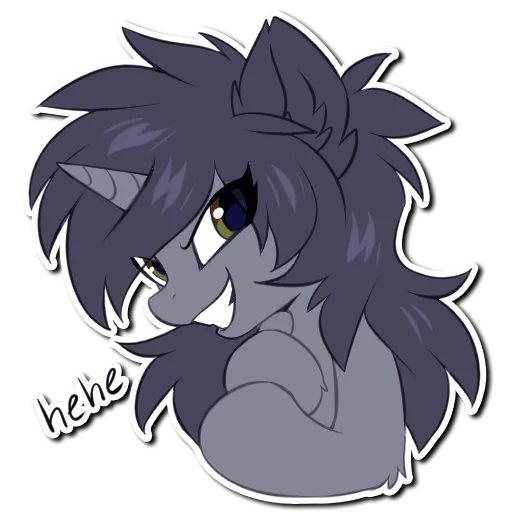 Kate the unicorn Telegram sticker pack