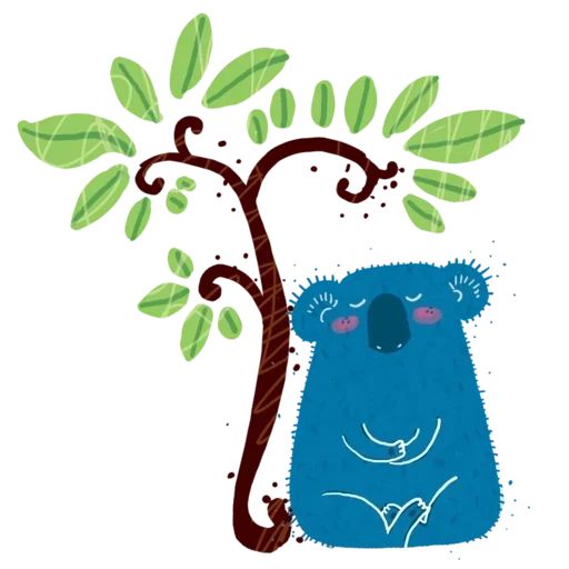 Будь спокоен, как коала sticker 11