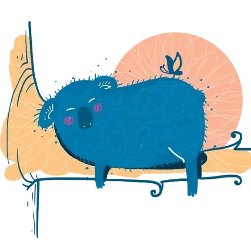 Будь спокоен, как коала sticker 14