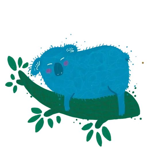 Будь спокоен, как коала sticker 10