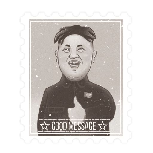 Kim Jong-un sticker 2