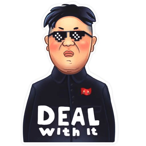 Kim Jong-un sticker 6