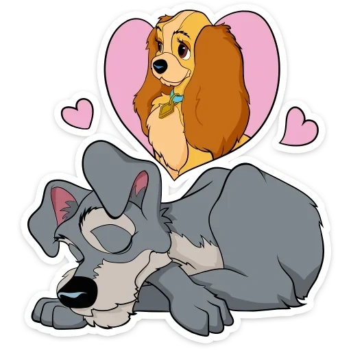 Леди и Бродяга :: @TgSticker sticker 2