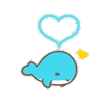 Cute little whale Telegram sticker pack