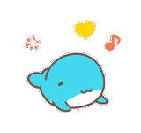 Cute little whale sticker 11