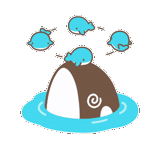 Cute little whale sticker 13