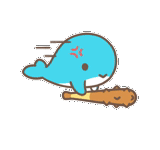 Cute little whale sticker 20