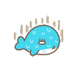 Cute little whale sticker 21
