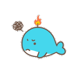 Cute little whale sticker 22