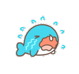 Cute little whale sticker 23