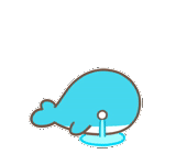 Cute little whale sticker 24
