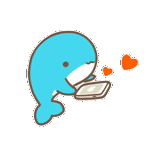 Cute little whale sticker 4