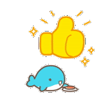 Cute little whale sticker 5