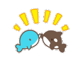 Cute little whale sticker 6