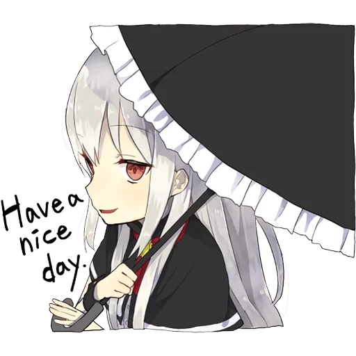 A little girl Sticker (Vampire) ENG :: @line_stickers sticker 12