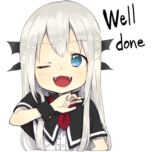 A little girl Sticker (Vampire) ENG :: @line_stickers sticker 13