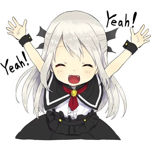 A little girl Sticker (Vampire) ENG :: @line_stickers sticker 18