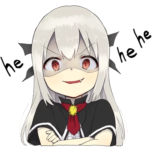 A little girl Sticker (Vampire) ENG :: @line_stickers sticker 28