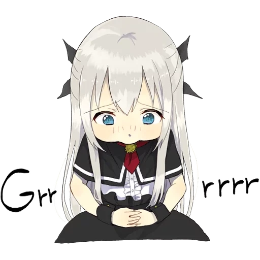 A little girl Sticker (Vampire) ENG :: @line_stickers sticker 32