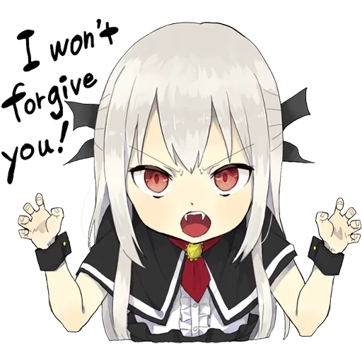 A little girl Sticker (Vampire) ENG :: @line_stickers sticker 34