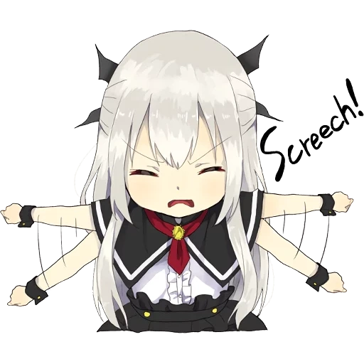 A little girl Sticker (Vampire) ENG :: @line_stickers sticker 6