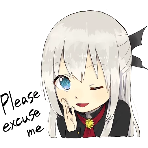 A little girl Sticker (Vampire) ENG :: @line_stickers sticker 8