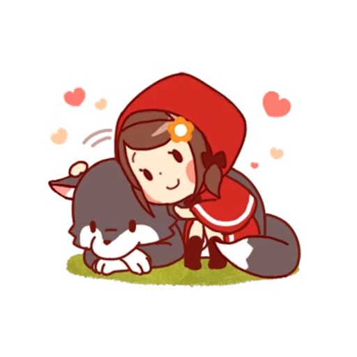Little Red Riding Hood & Wolf sticker 16