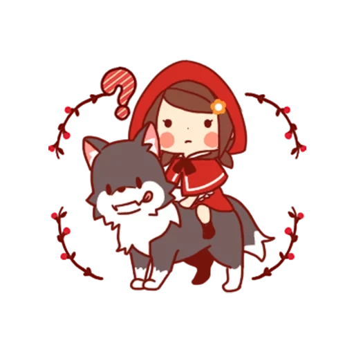 Little Red Riding Hood & Wolf sticker 19