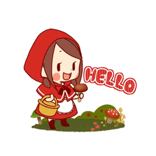 Little Red Riding Hood & Wolf sticker 5