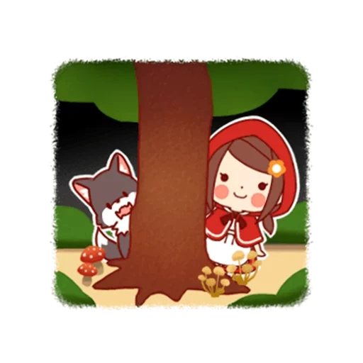 Little Red Riding Hood & Wolf sticker 6