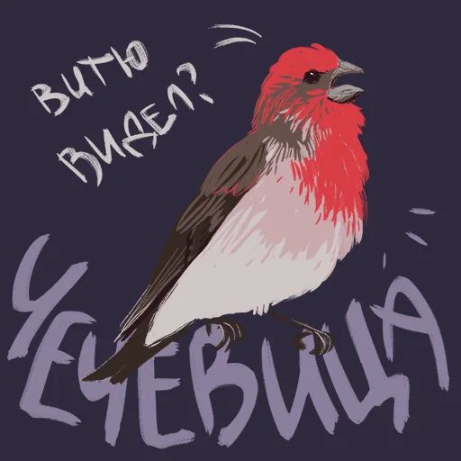 Птицы-озорницы Diana Muñoz Telegram sticker pack