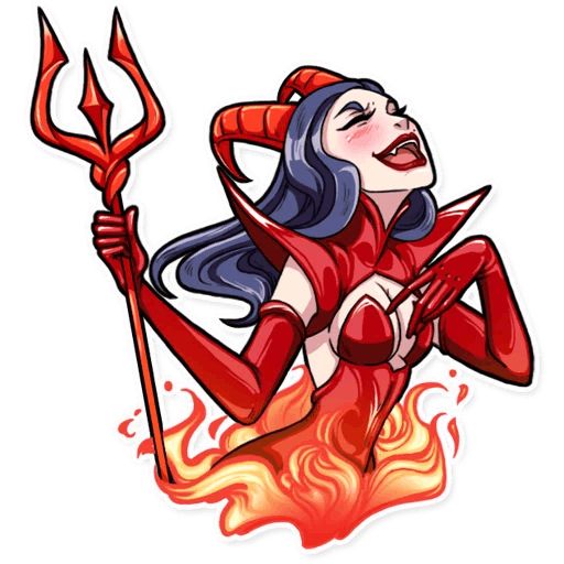 Miss Devil Telegram sticker pack