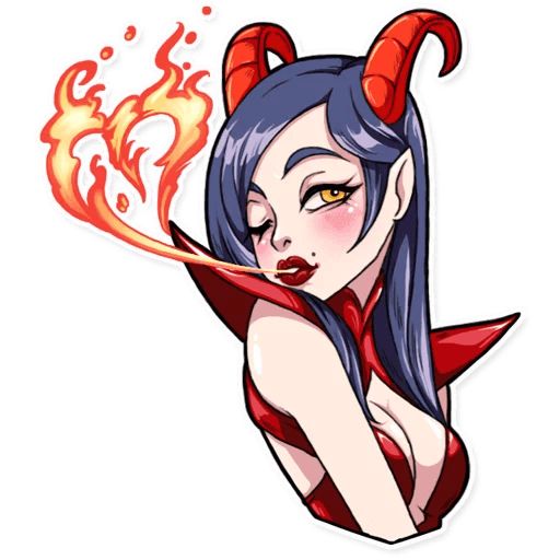 Miss Devil sticker 2