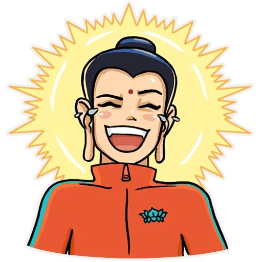 Modern Buddha sticker 2