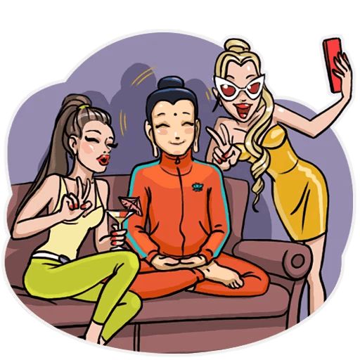 Modern Buddha sticker 16