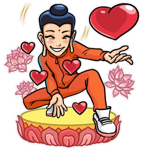 Modern Buddha sticker 4