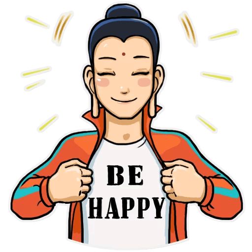 Modern Buddha sticker 32