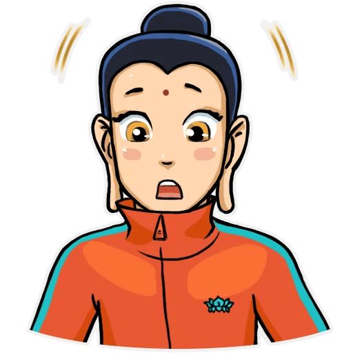 Modern Buddha sticker 33