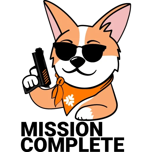 Корги sticker 12