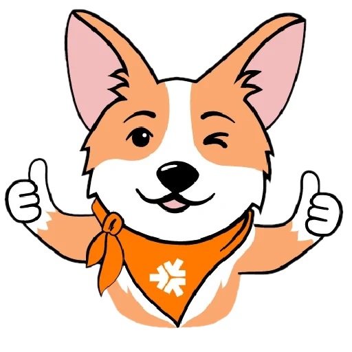 Корги sticker 3